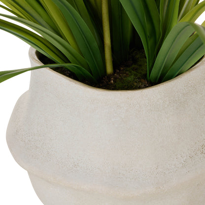 Faux Dendrobium Plant - Maliah Pot | Burgundy -  70cm