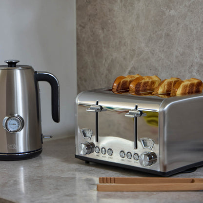 Davis &amp; Waddell Newbury Vintage 4 Slice Toaster Stainless Steel