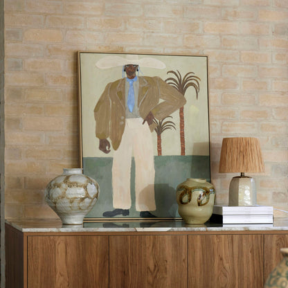 Amalfi Erol Vase Collection Off White &amp; Green