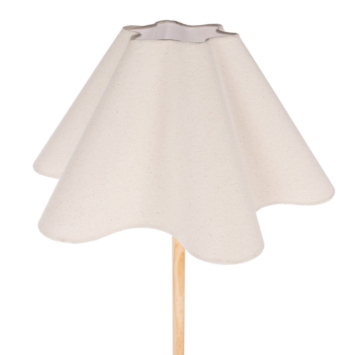 Amalfi Cullen Wooden Floor Lamp White &amp; Natural