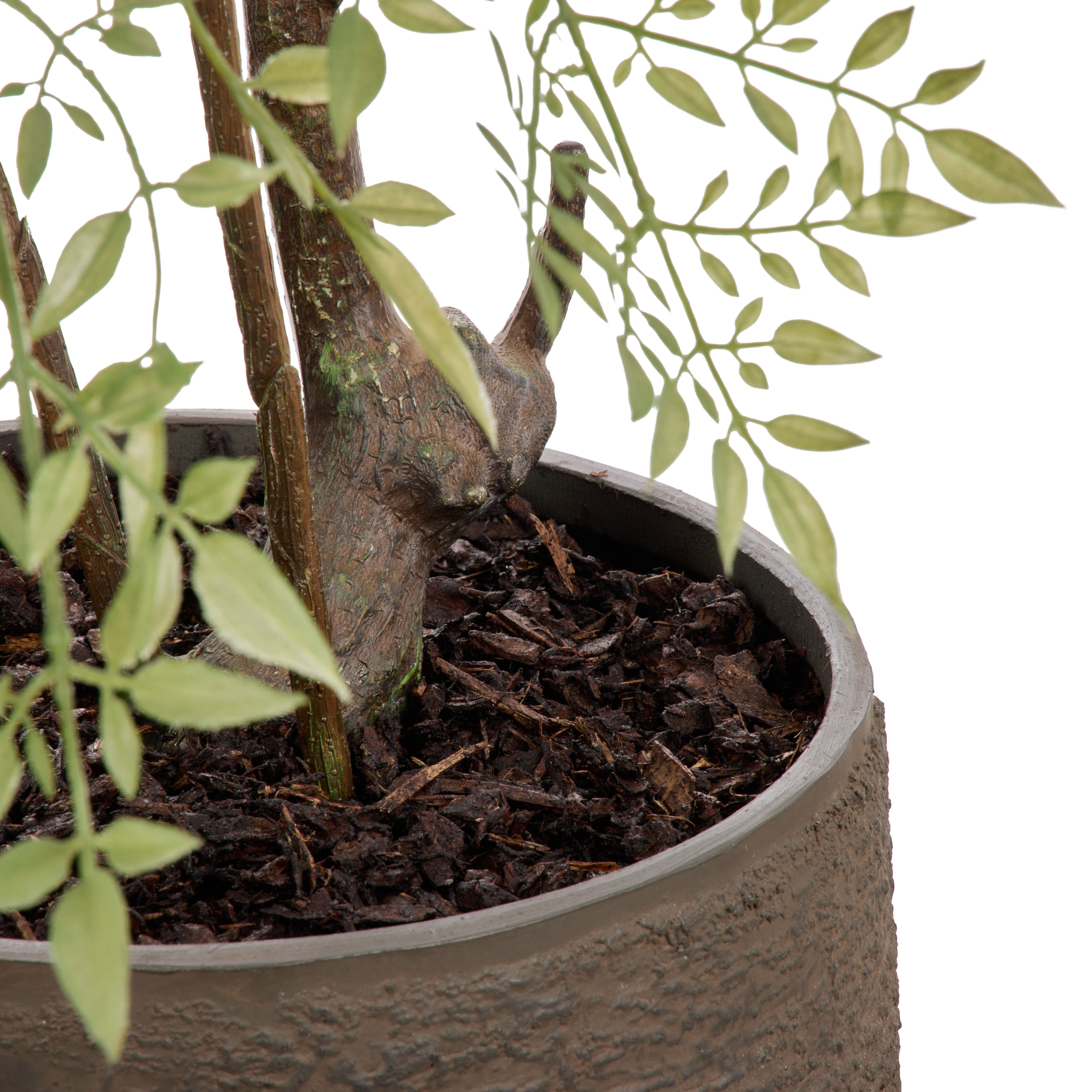 Faux Ficus Tree - Trillium Planter | Green -  184cm
