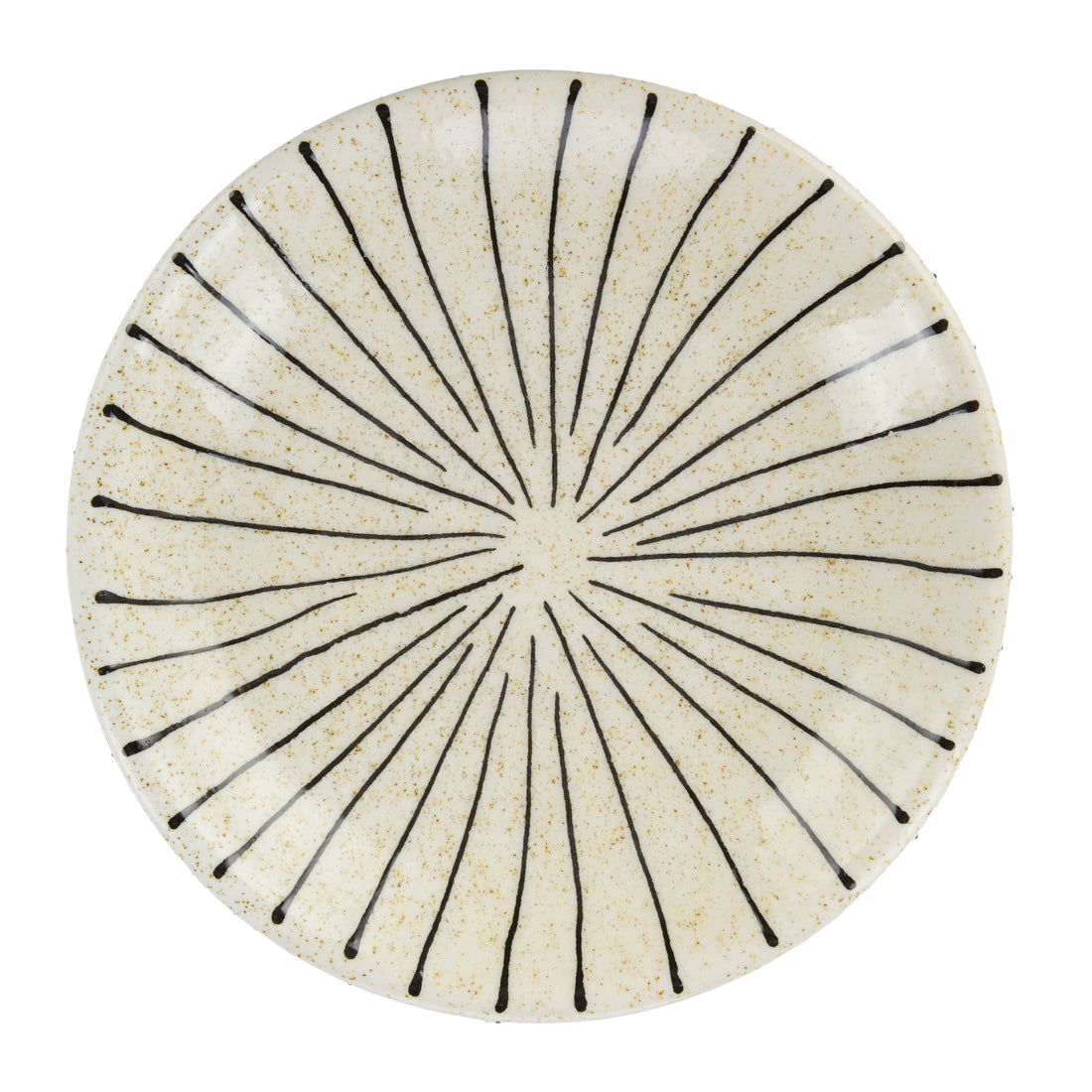 Academy Sabi Stripe Decor Dish Small White &amp; Black