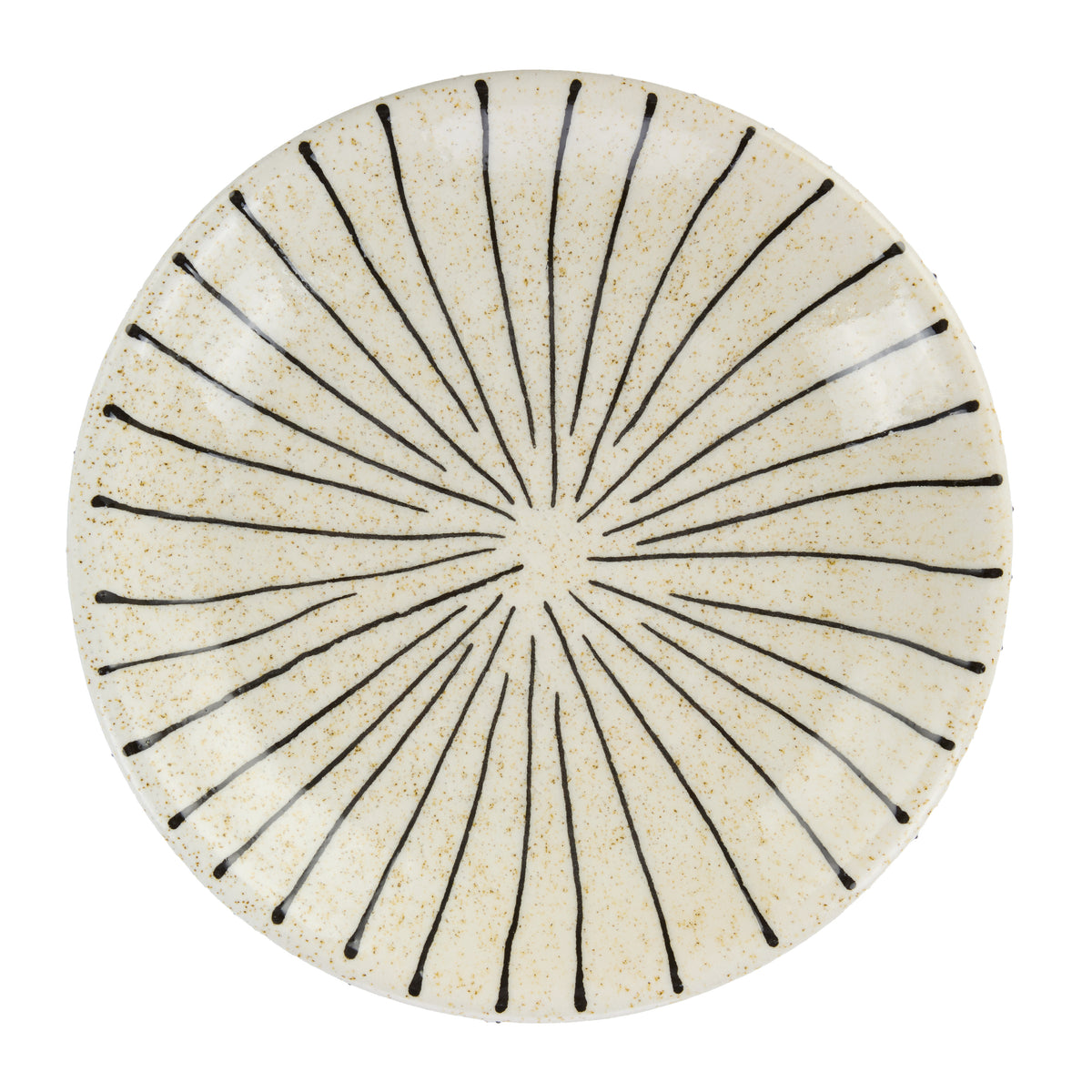 Academy Sabi Stripe Decor Dish Small White &amp; Black