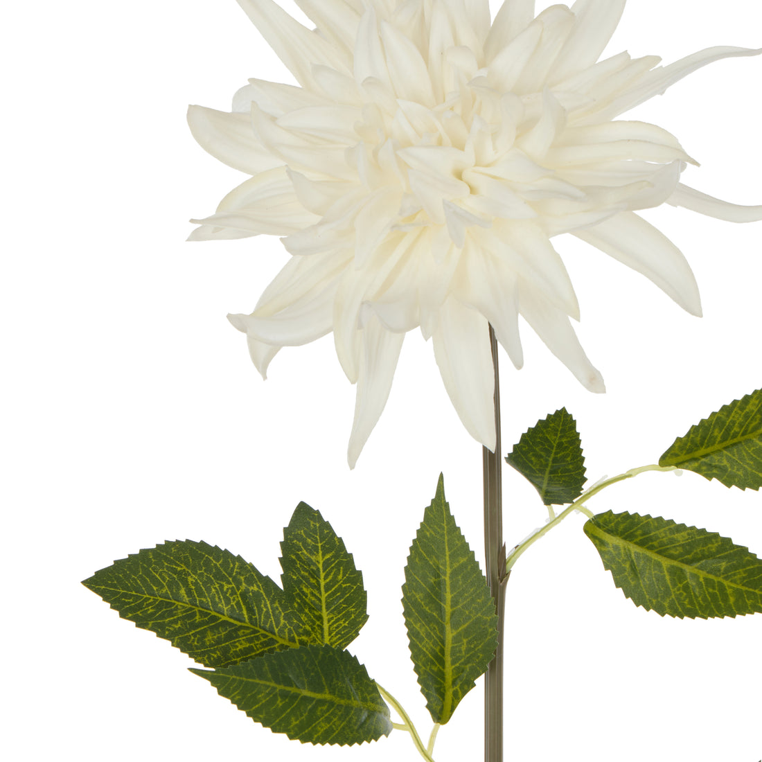 Faux Dahlia Stem | White - 88cm