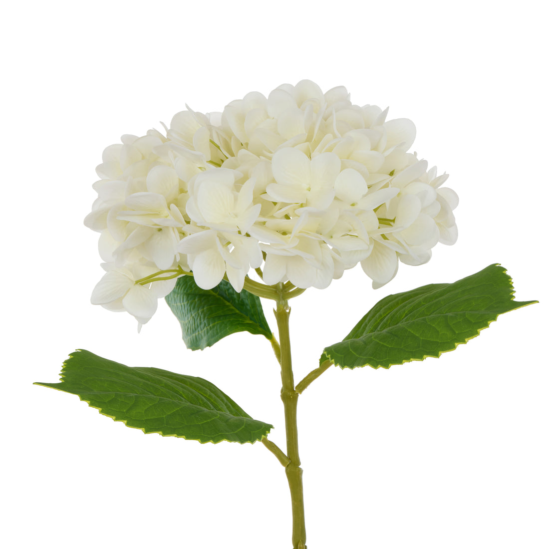 Faux Hydrangea Stem | White - 66cm