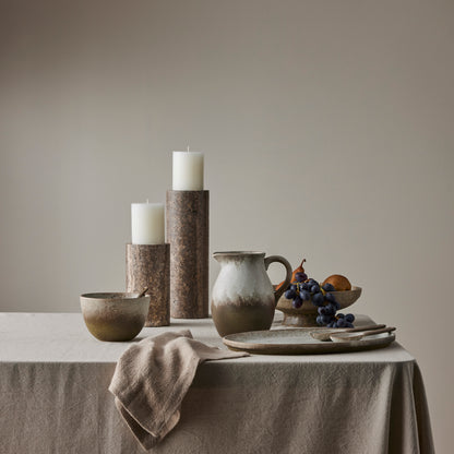 Grand Designs Dutton Candle Holder Medium Brown