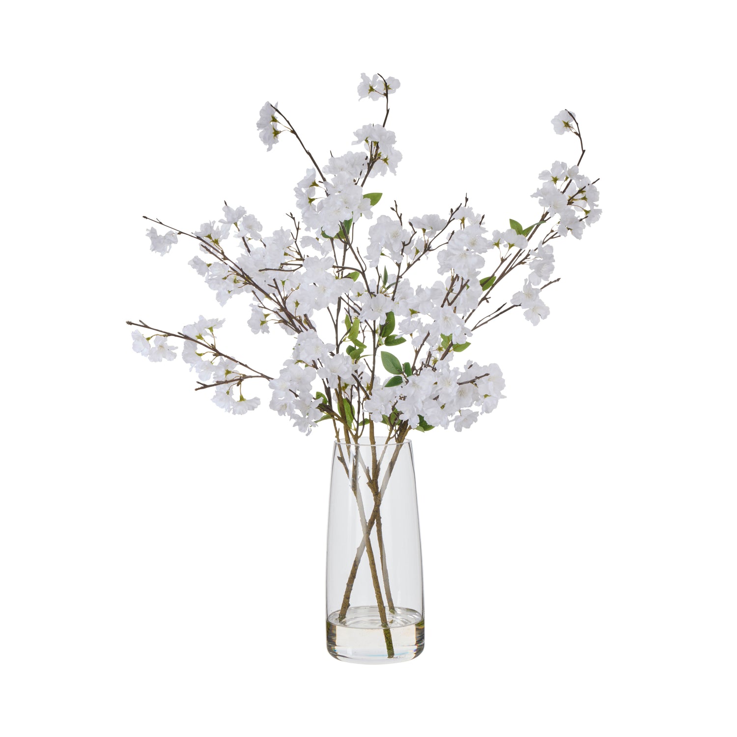 Faux Cherry Blossom - Alana Vase | White  - 82cm