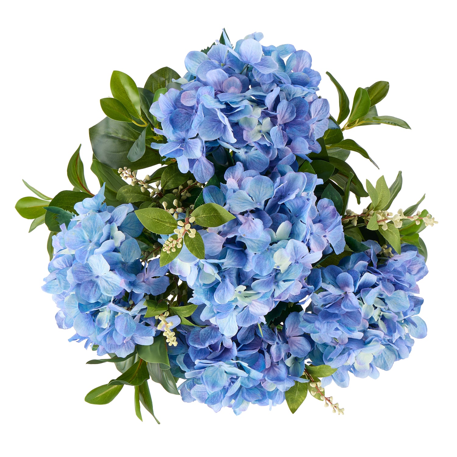 Faux Hydrangea Nite Berry-Classic Bowl | Blue - 55cm