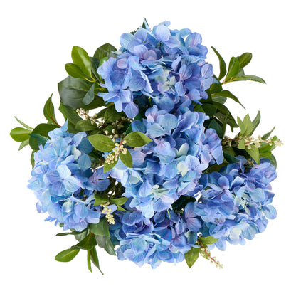 Faux Hydrangea Nite Berry-Classic Bowl | Blue - 55cm