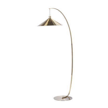 Amalfi Zavi Floor Lamp Antique Brass