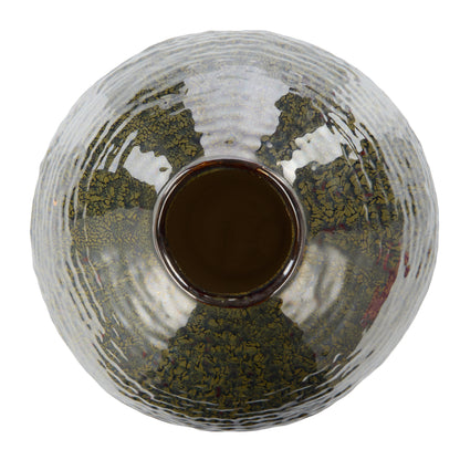 Amalfi Silva Ceramic Vase Large Green