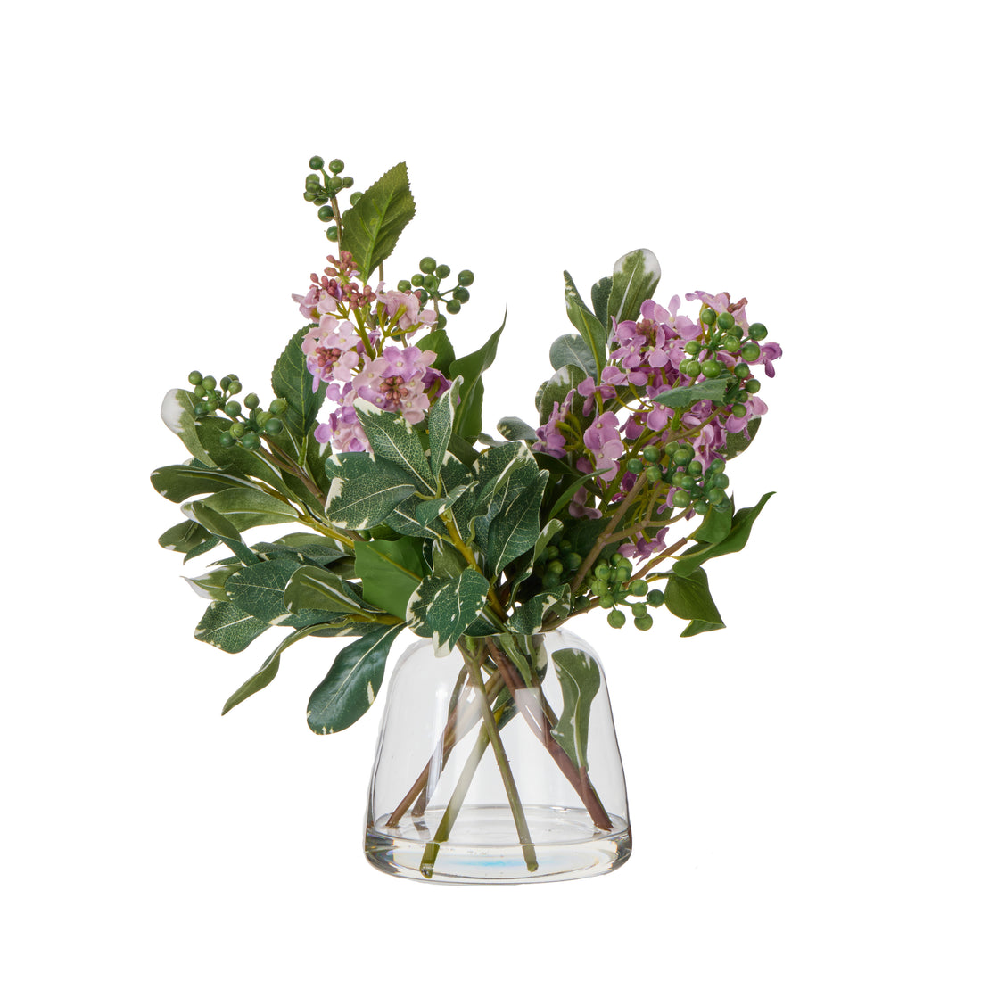 Faux Lilac Dewberry - Giselle Vase  | Purple -  33cm