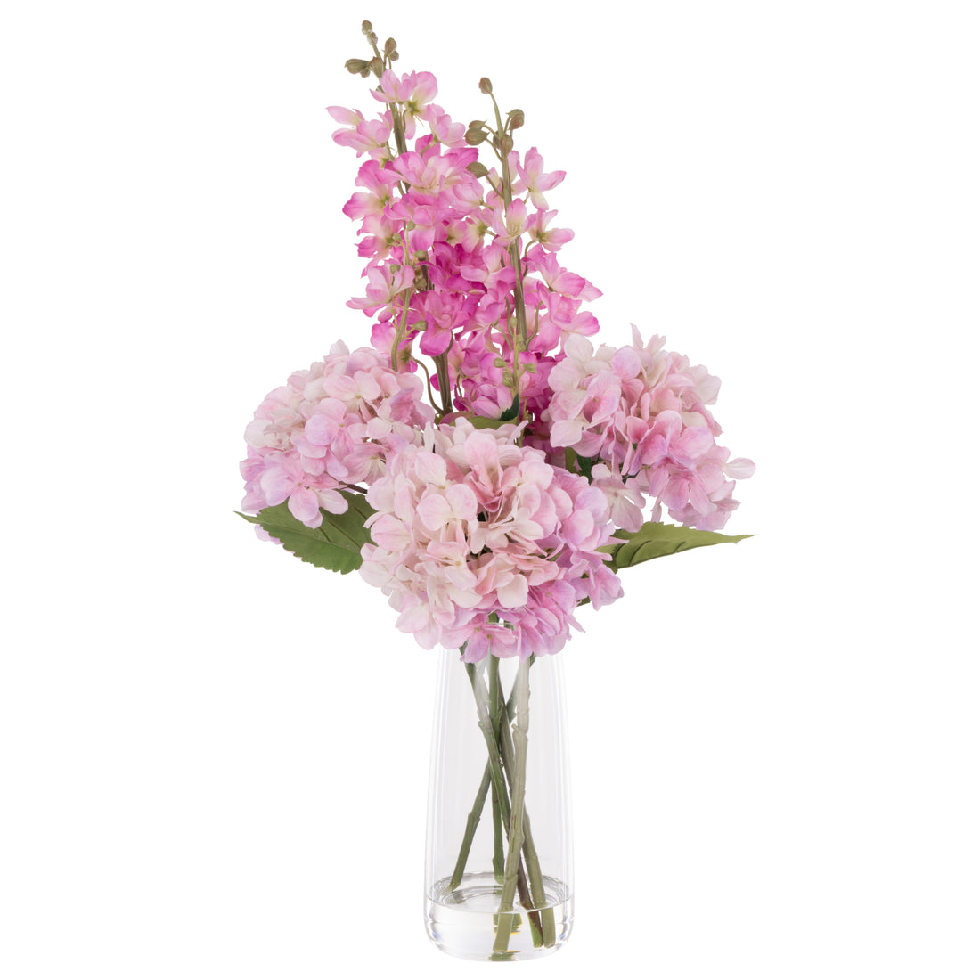 Faux Delphinium Mix - Alana Vase | Pink - 73cm