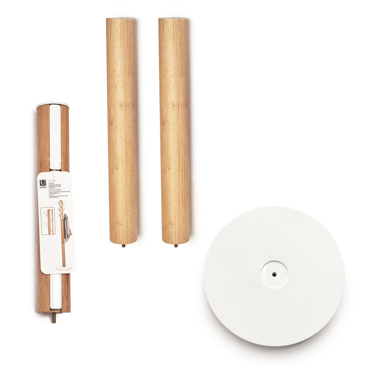 Umbra Flapper Coat Rack White