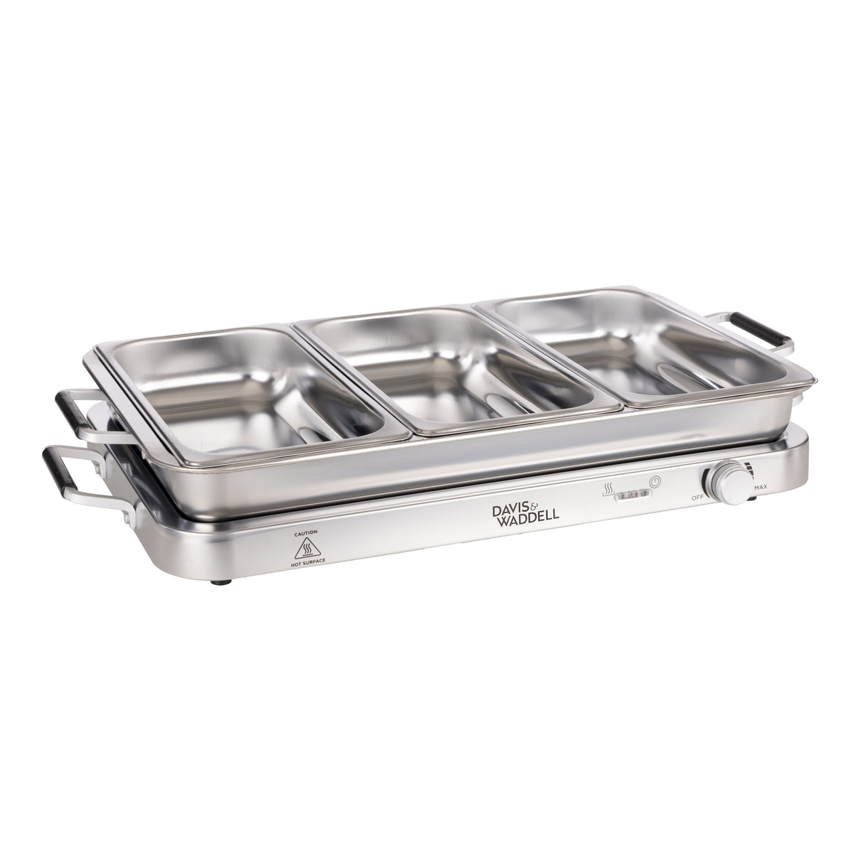 Davis &amp; Waddell 3 in 1 Bain Marie &amp; Warming Tray Stainless Steel