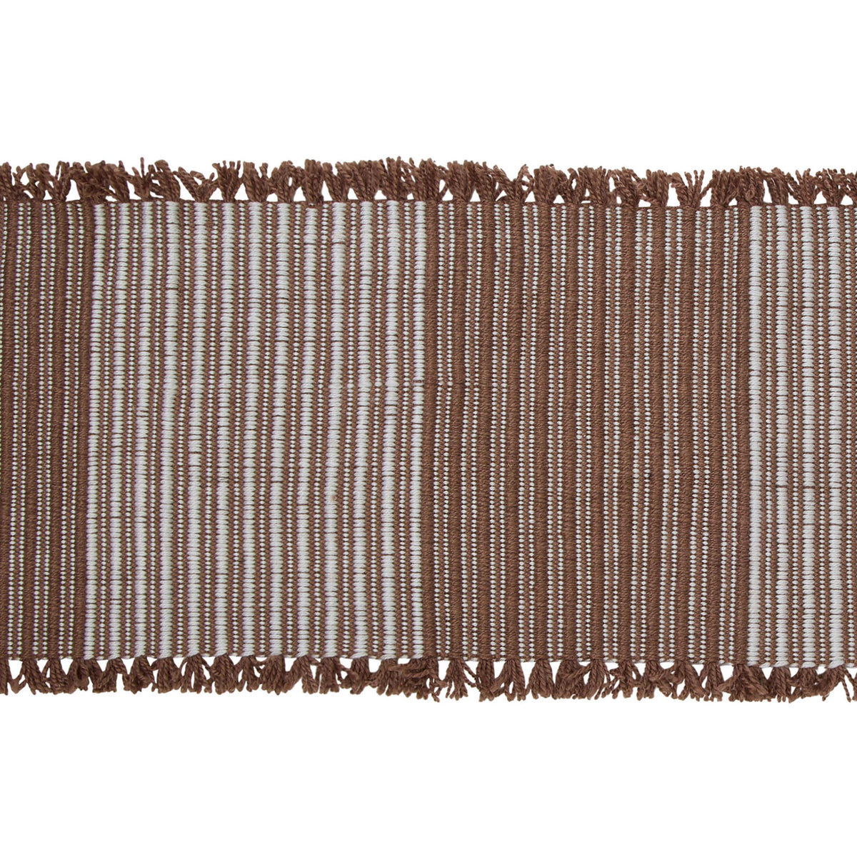 Amalfi Cai Table Runner Rust &amp; Natural
