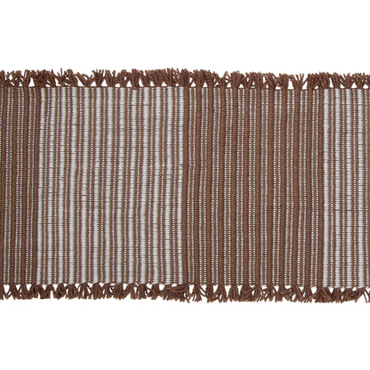 Amalfi Cai Table Runner Rust &amp; Natural