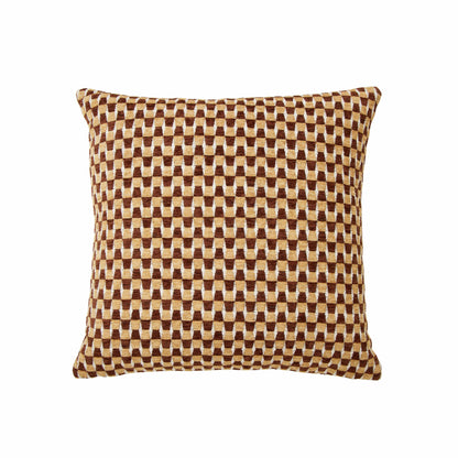 Amalfi Clark Cushion Brown &amp; Mustard