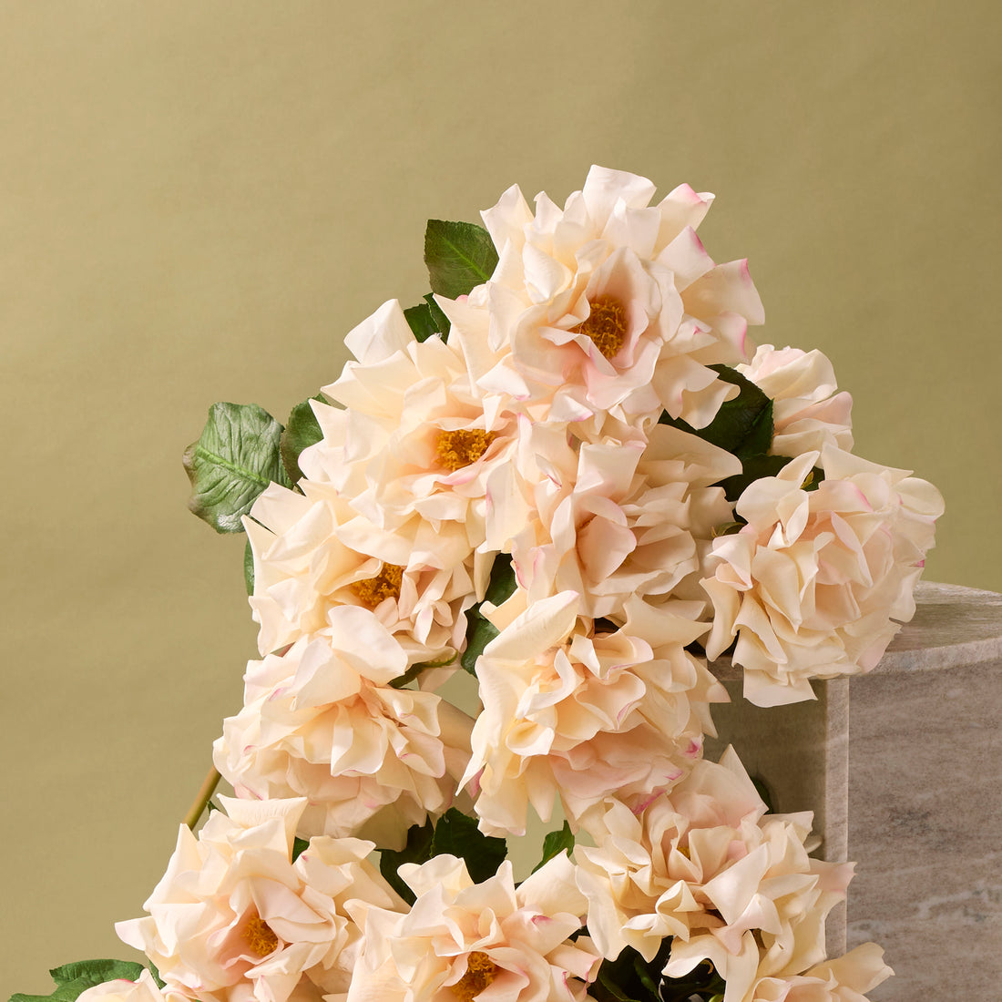 Faux Dutchess Rose Stem | Cream - 51cm