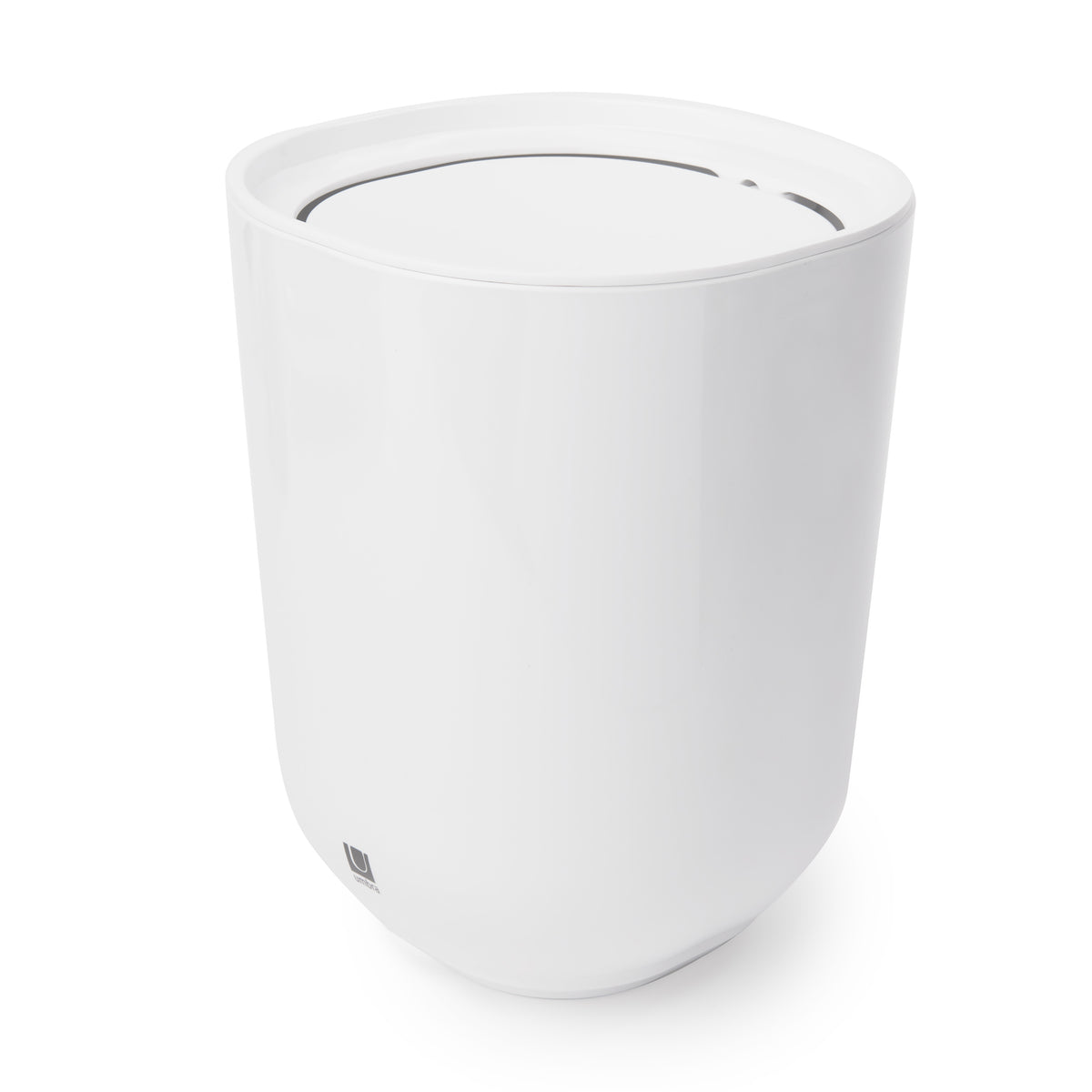 Umbra Step Waste Can with Lid White