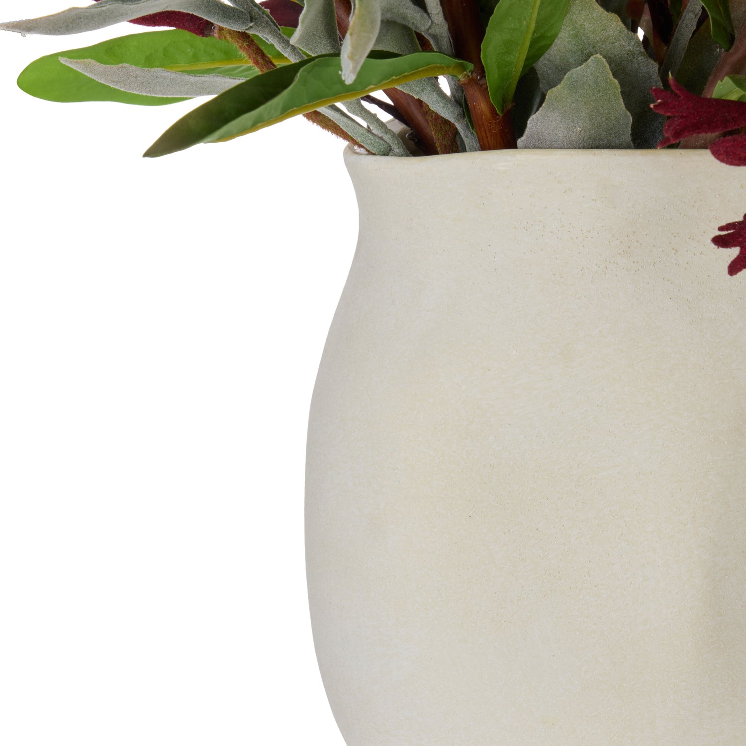 Faux Protea Kangaroo Paw - Maliah Pot| Pink -  52cm