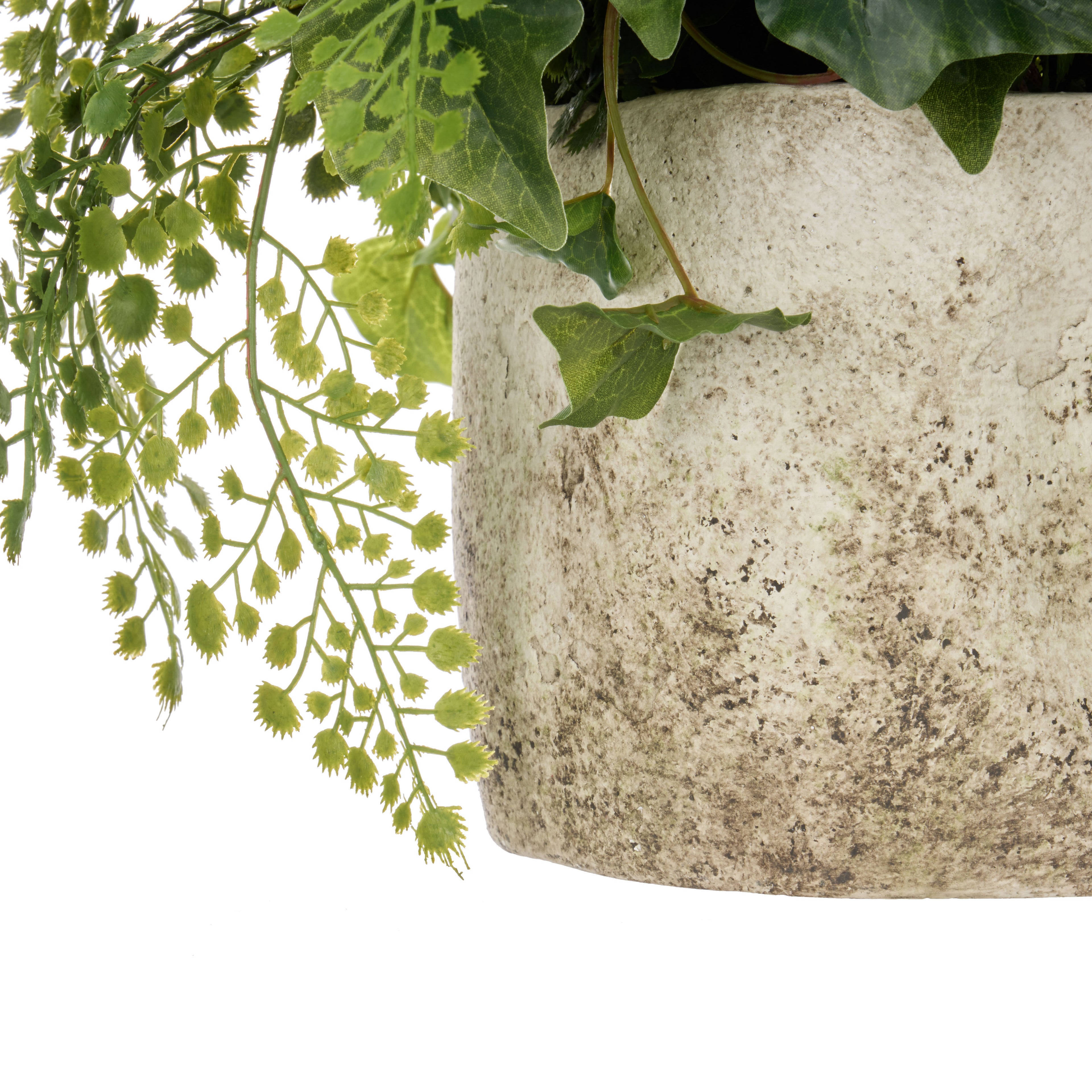 Faux Maiden Ivy - Edith Vase  | Green -  37cm