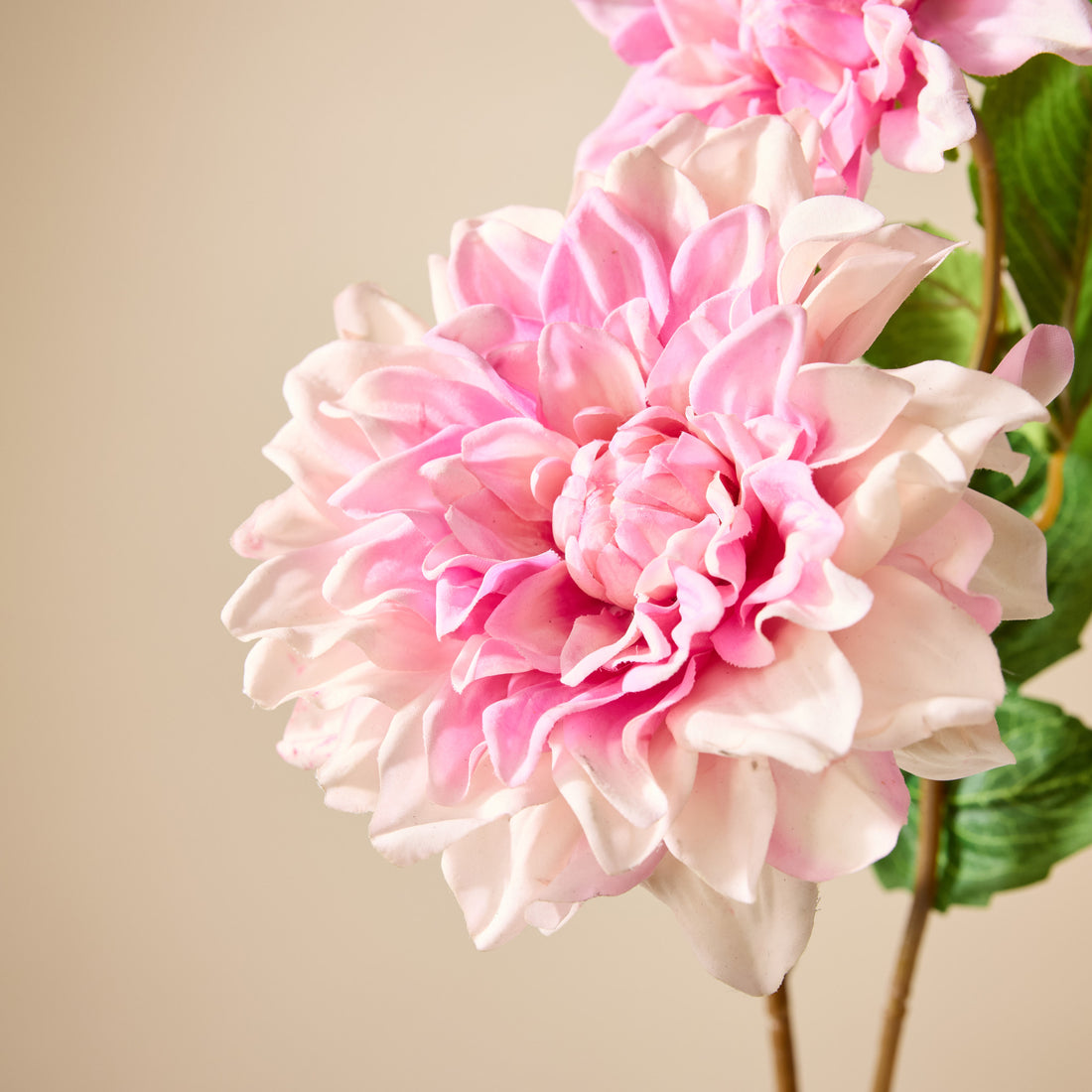 Faux Dahlia Bud Stem | Pink - 60cm