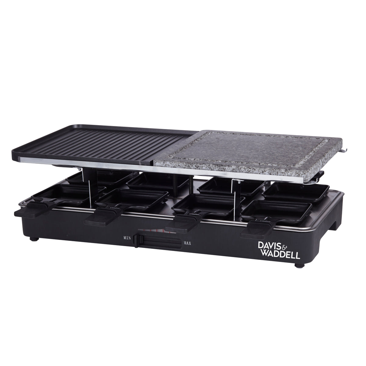Davis &amp; Waddell 8 Person Electric Party Grill Black