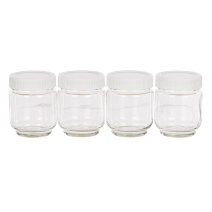 Davis &amp; Waddell Multi Yoghurt Maker Jars 190ml 4pcs Set Clear