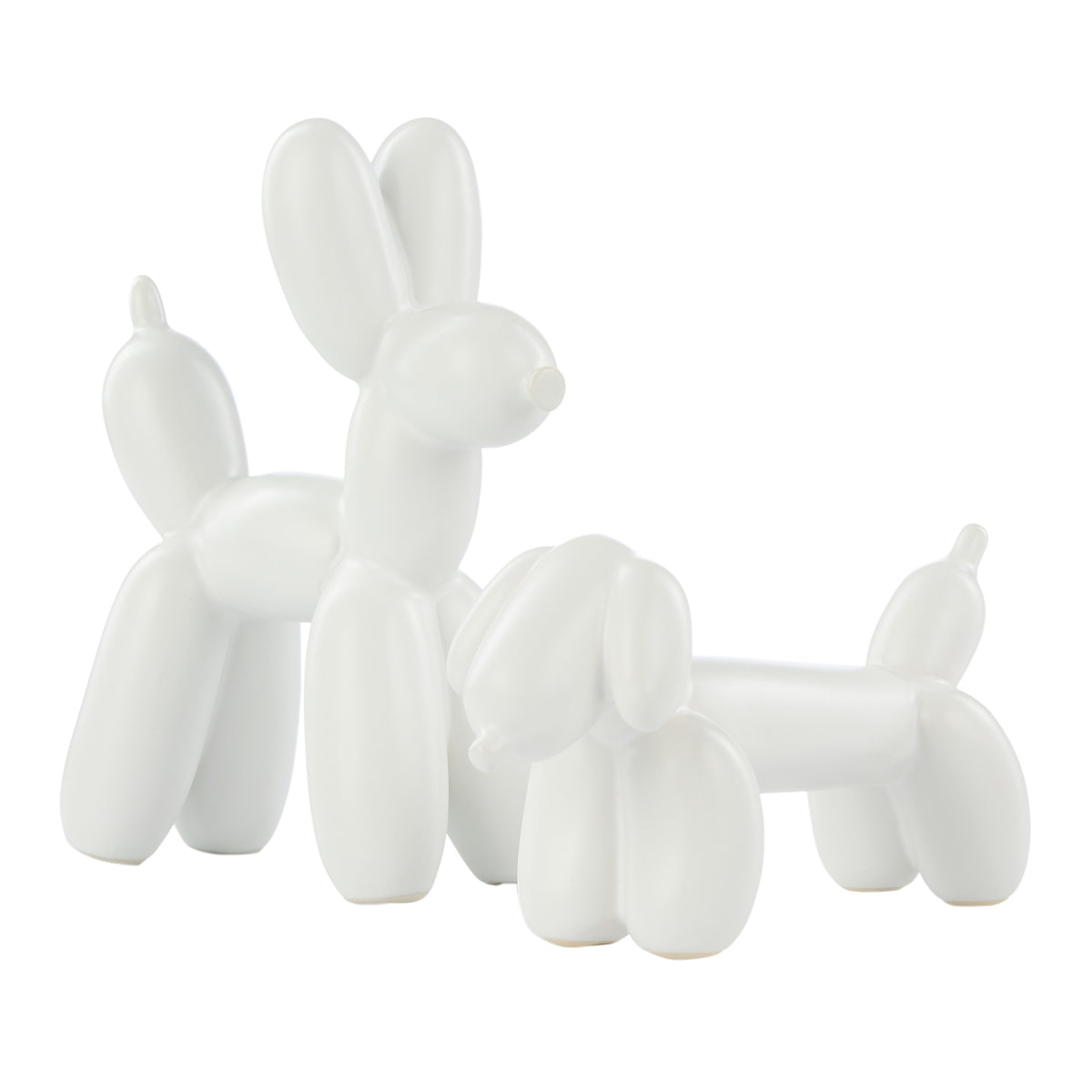 Emporium Bubbles Balloon Dog Sculpture White
