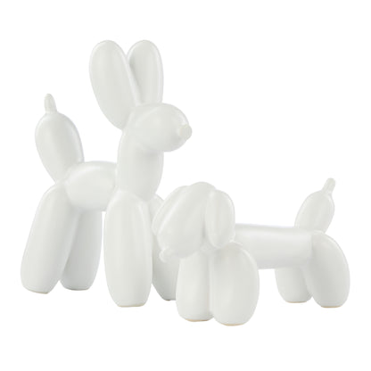 Emporium Bubbles Balloon Dog Sculpture White