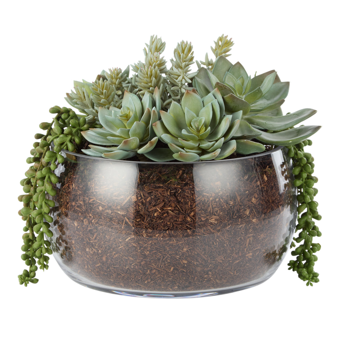 Faux Succulent Mix - Scarlett Bowl | 34cm