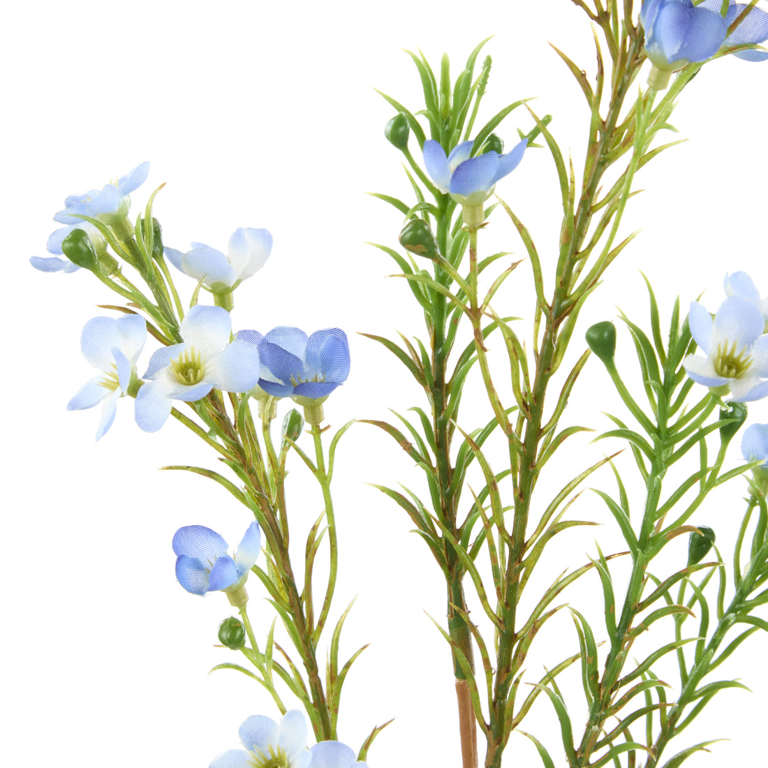 Faux Wax Flower Spray | Blue - 65cm