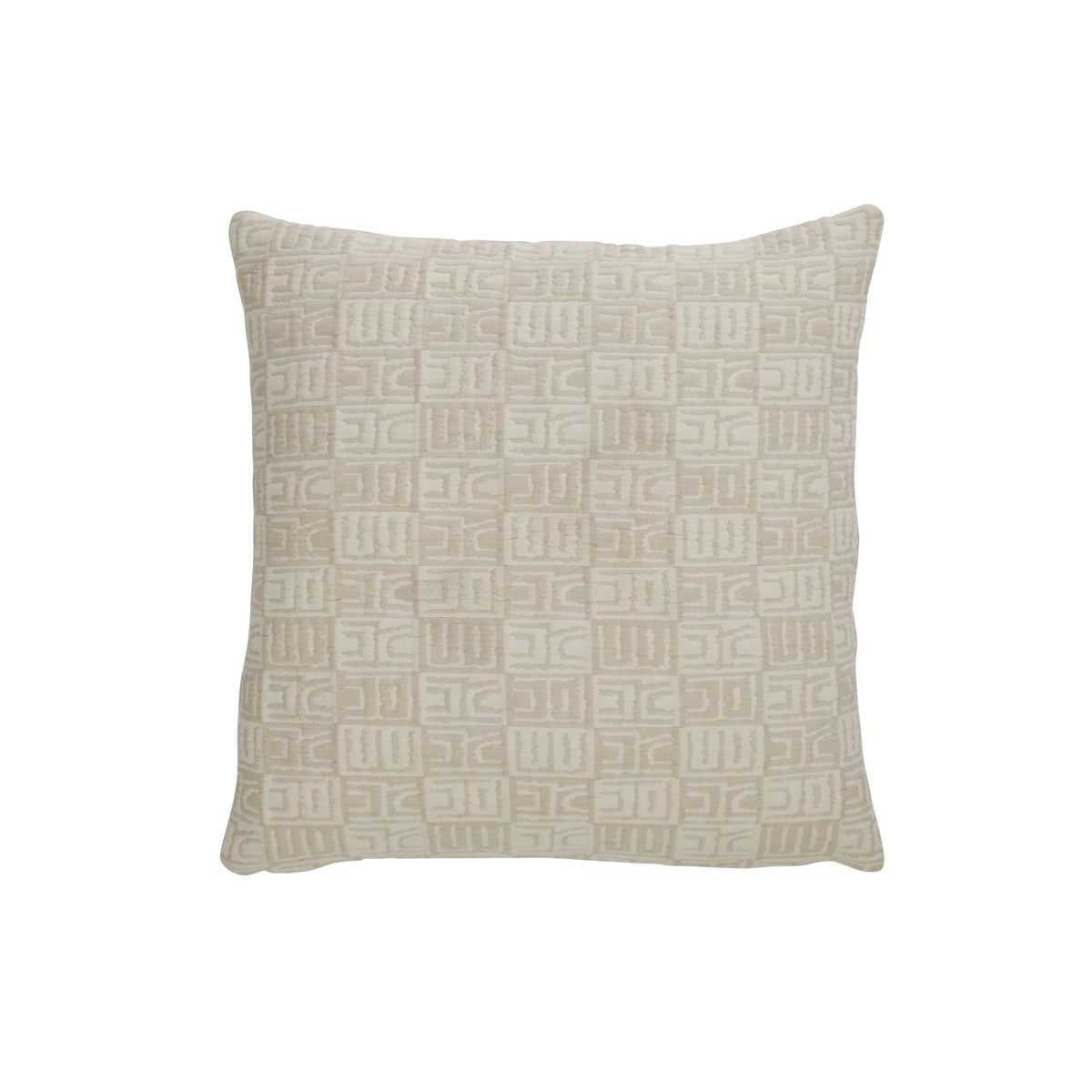 Amalfi Enver Geo Cushion Ivory &amp; Beige