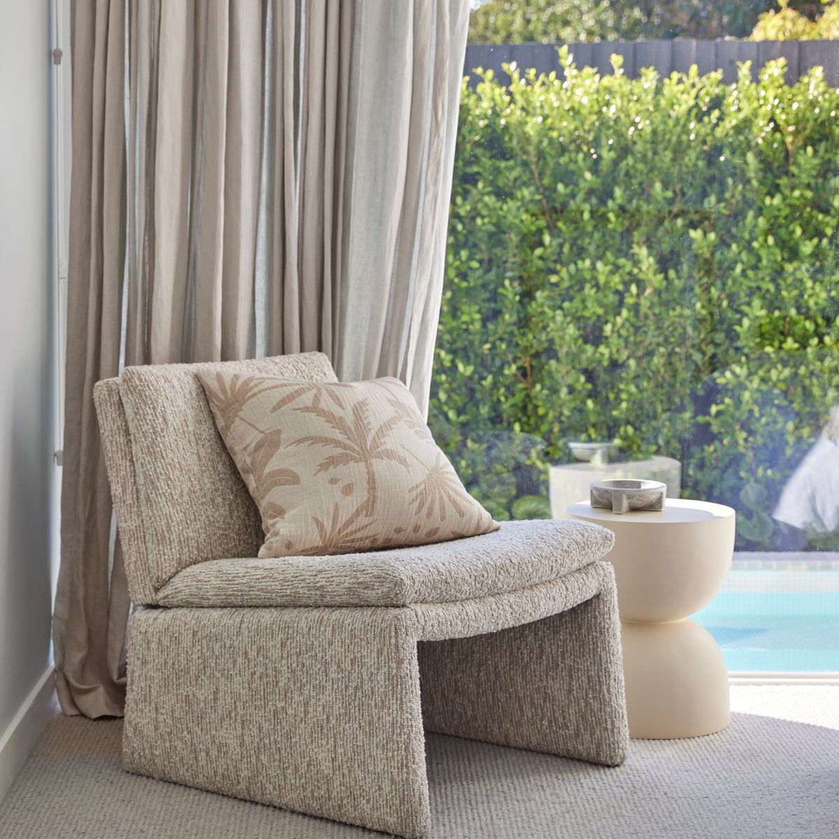 Amalfi Bennett Side Table White