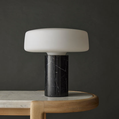 Grand Designs Chet Table Lamp Black &amp; White