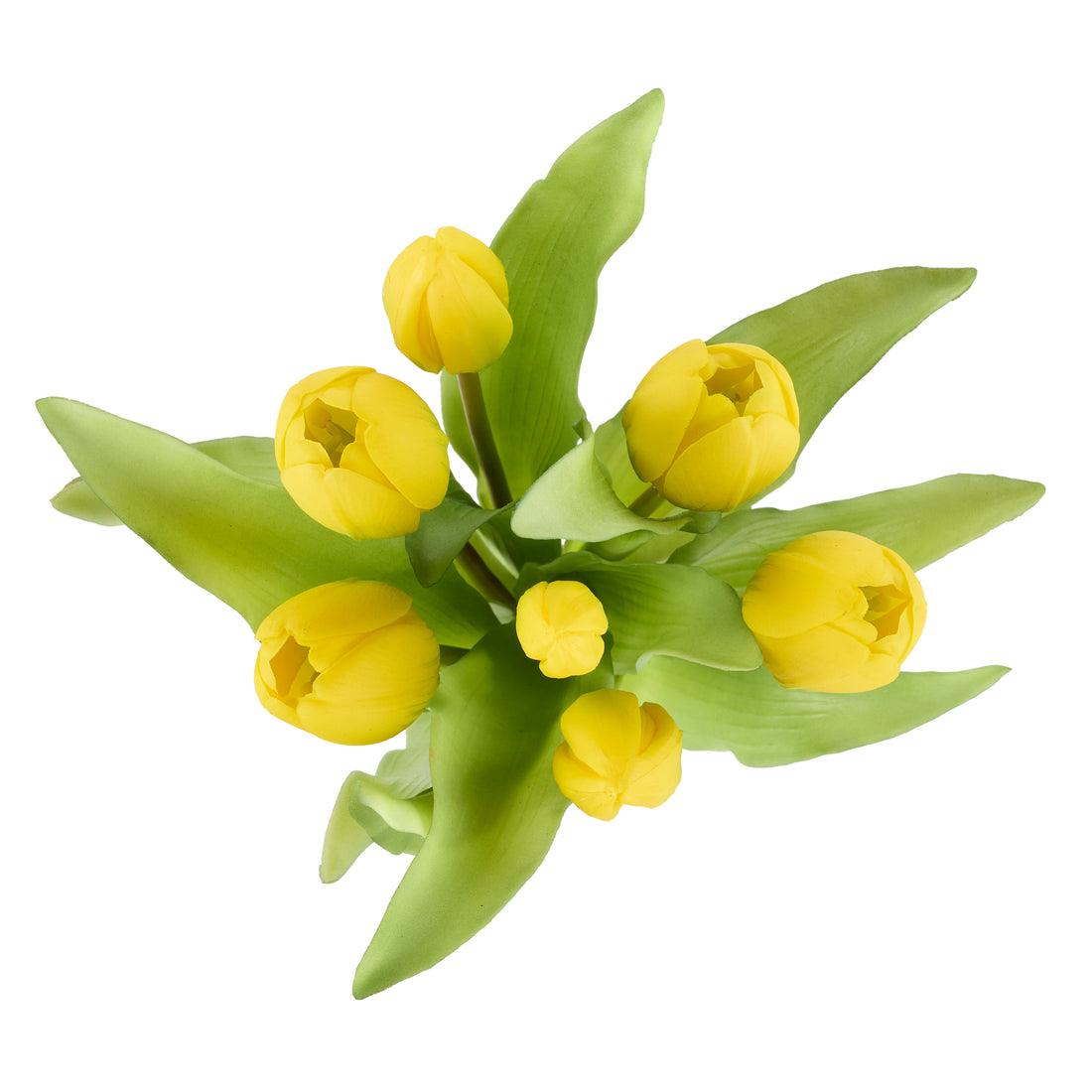 Faux Tulip Bunch | Yellow - 30cm