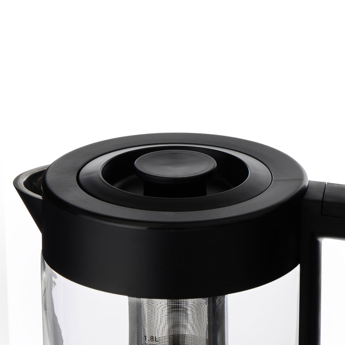 Leaf &amp; Bean Electric Glass Digital Kettle with Infuser 1.8L Black