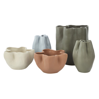 Amalfi Fluid Vase Cream
