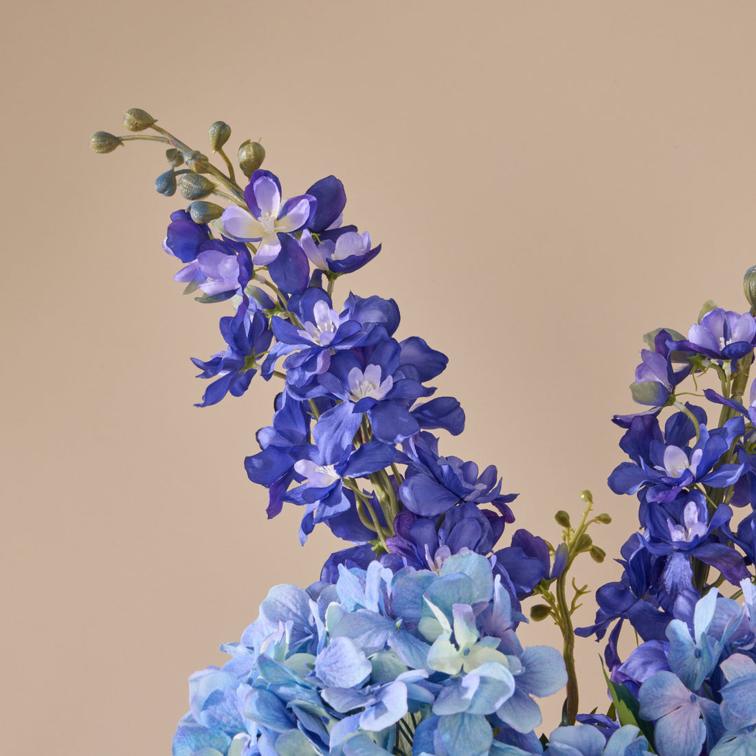 Faux Delphinium Mix - Alana Vase | Blue - 73cm