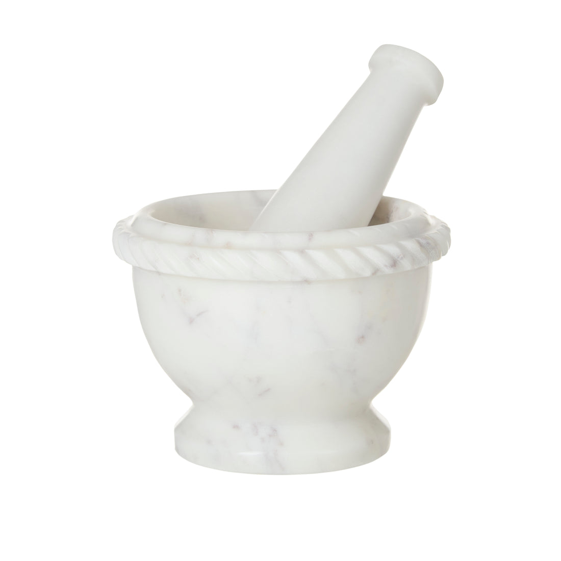 Society Home Margot Marble Mortar &amp; Pestle White