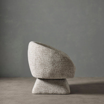 Grand Designs Lucca Swivel Chair White &amp; Taupe