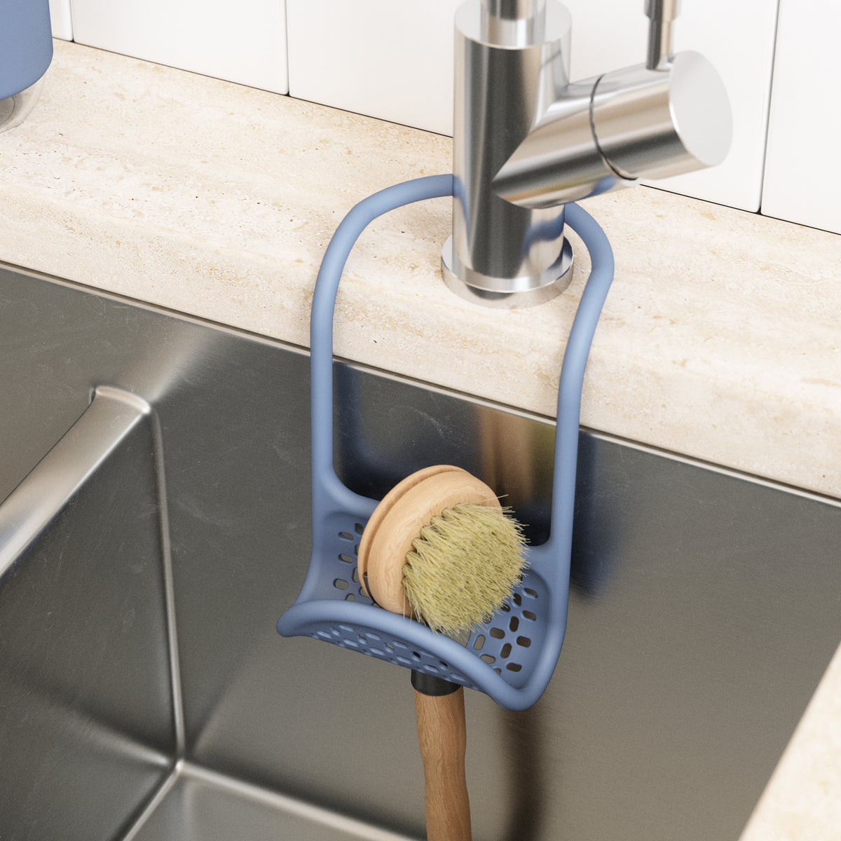 Umbra Sling Sink Caddy Slate Blue