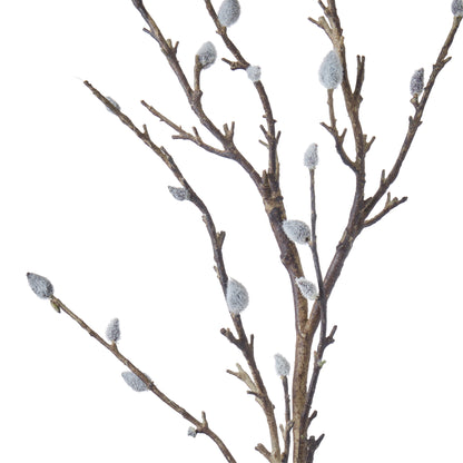Faux Pussy Willow Spray | 107cm