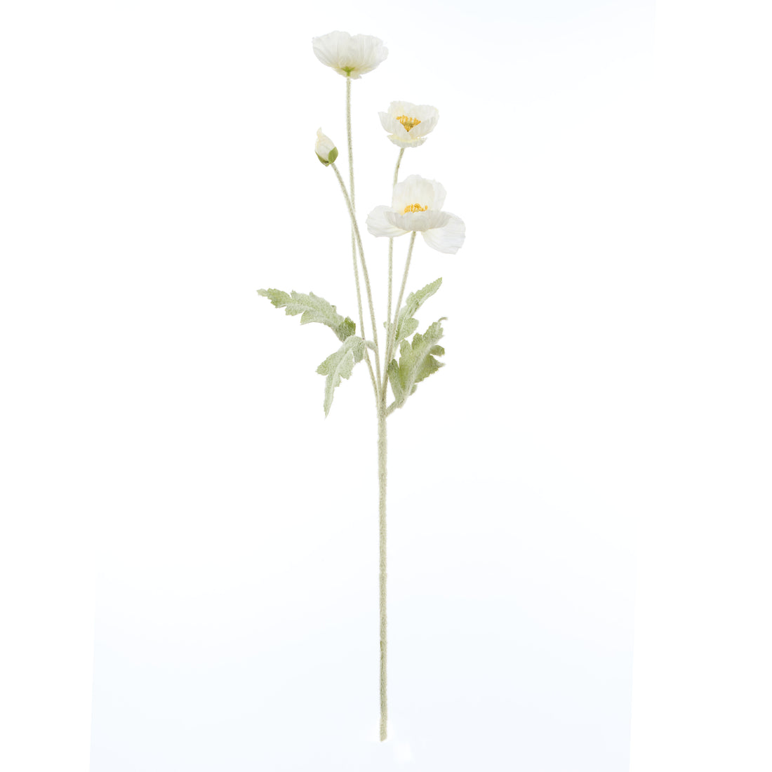 Faux Poppy Spray | Cream - 60cm