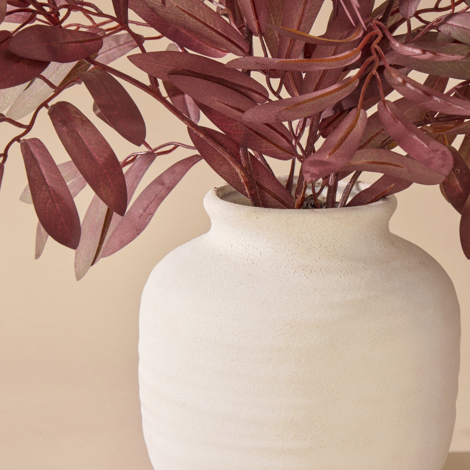 Faux Eucalyptus Mix - Neven Vessel | Purple - 55cm