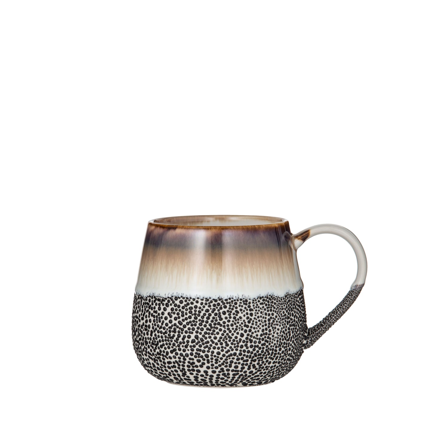 Leaf &amp; Bean Reactive Glaze Mug Mocha