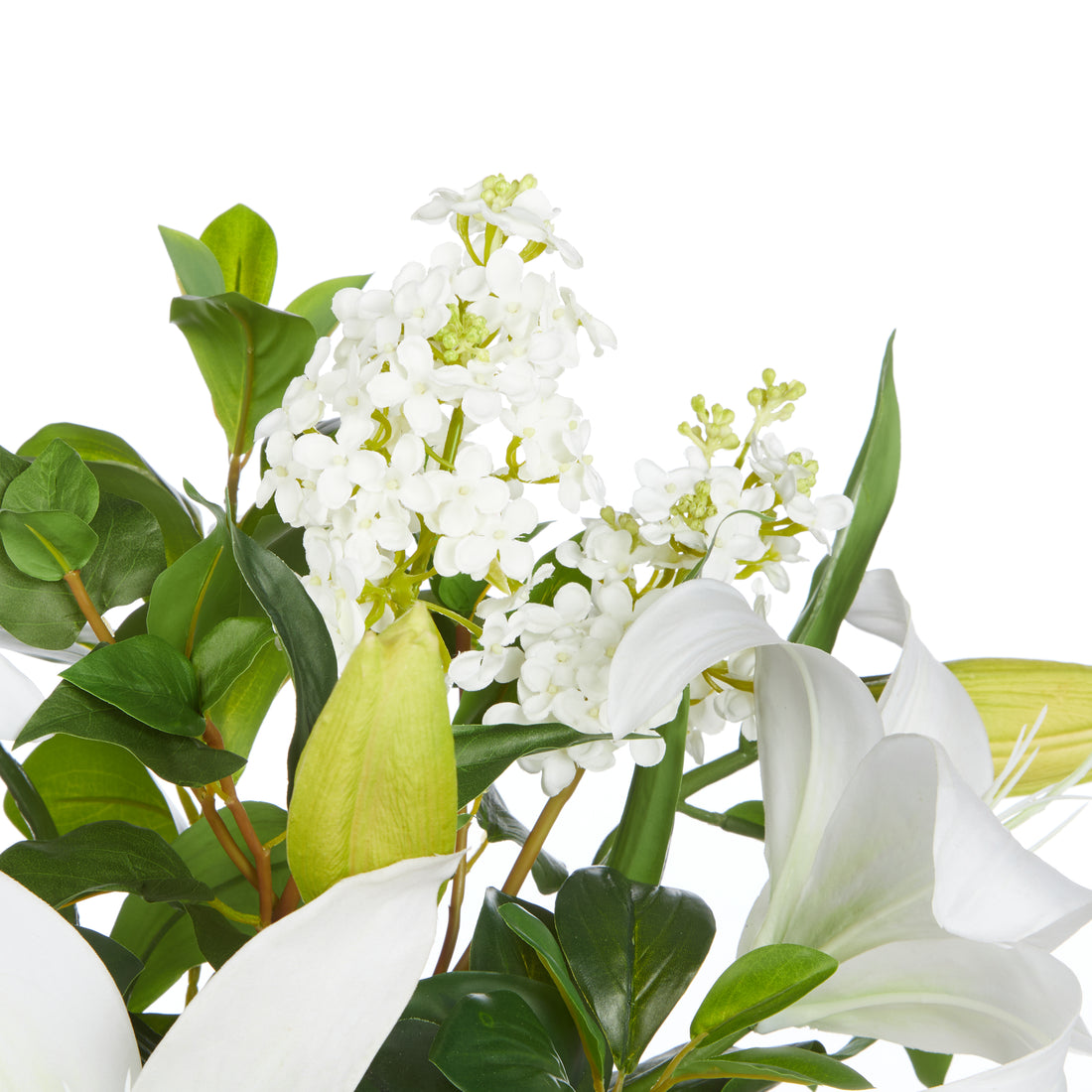 Rogue Casablanca Lily Garden Mix - Nara Vase White