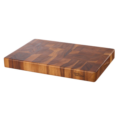 Davis &amp; Waddell Acacia Wood End Grain Cutting Board Natural