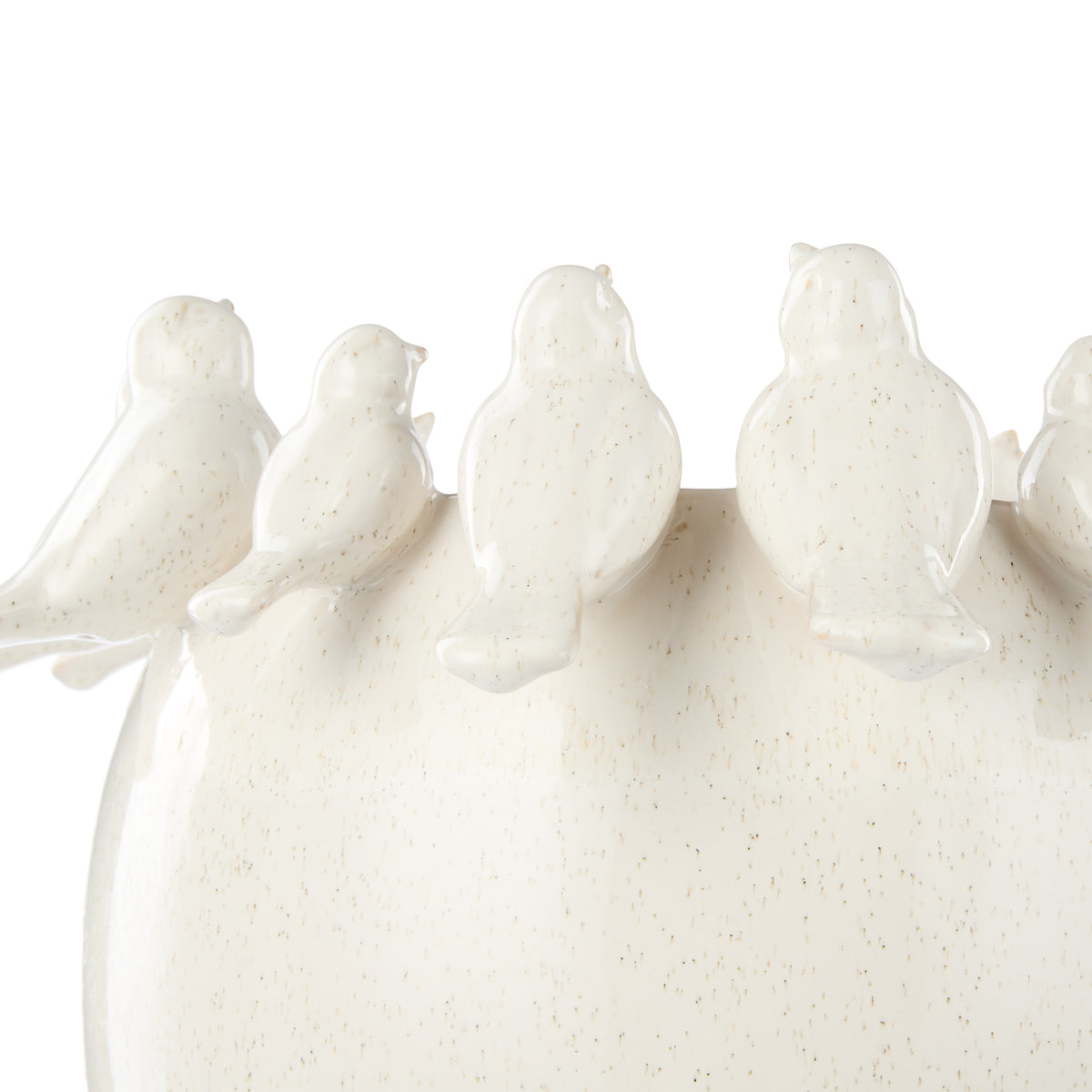 Society Home Rosemary Ceramic Bird Vase Large Off White